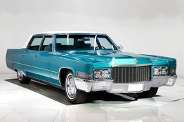 1970 Cadillac Fleetwood | 24x36 inch POSTER | Vintage classic - £16.43 GBP