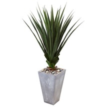 Nearly Natural 6967 Spiked Agave in Cement Planter - £202.86 GBP