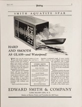 1927 Print Ad Smith Aquatite Spar Finish for Boats Long Island City,New York - £11.75 GBP