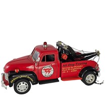 Vintage Jada 1953 Chevy Wrecker 1/24 Scale Red Thunder Towing Tow Truck Diecast - $22.99