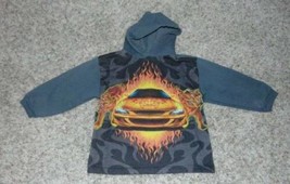 Boys Shirts Flamin Car, Phineas &amp; Ferb Long Sleeve Crew Hooded Zip Neck-size 5/6 - £10.28 GBP