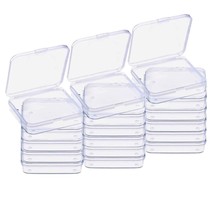 18 Pack Mini Clear Plastic Bead Storage Containers Box Case With Lid For Pills,T - £14.45 GBP
