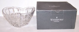 STUNNING SIGNED WATERFORD CRYSTAL SWEETHEART HEART SHAPED 6 1/4&quot; BOWL IN... - £34.24 GBP