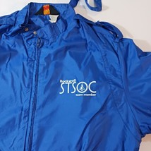 Vintage Pla-Jac by Dunbrooke ROCKWELL STSOC Men's Blue Windbreaker Jacket image 6
