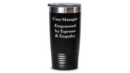 Case Manager Tumbler School Counselor Travel Coffee Cup Gifts Social Worker - £20.76 GBP+