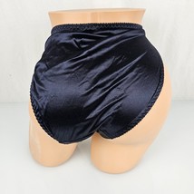 Vintage Victoria&#39;s Secret Second Skin Satin Panties Shiny Leather Look M 6 - £39.56 GBP