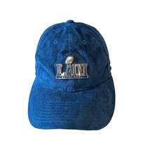 New Era Super Bowl LIII Metal Logo Blue Suede Cap 100% Polyester Adjustable New - £11.99 GBP