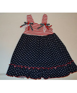 Good Lad Apparel Toddler  Girls Dress Size 12M  18M NWT Red White Blue - £10.22 GBP