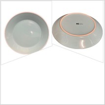 Room Essentials 4 Salad Plates Blue White Trim Re Target Dinnerware 8 3/4&quot; D - £33.23 GBP