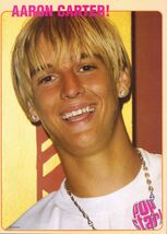 Aaron Carter - Singer - 11" x 8" Teen Magazine Pinup Mini Poster 75 - $6.94