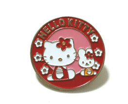 Distintivo con spilla Hello Kitty 2002 Super raro SANRIO vecchio carino - £17.61 GBP