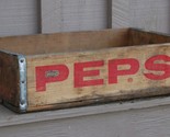 Pepsi Cola Natural Wooden Soda Pop Bottle Crate Carrier Tool Open Box Ma... - $19.80