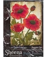 Sheena. Poppies A5 Stamp Set. Stamping Cardmaking Scrapbooking Crafts - $12.72 CAD