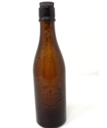 Vintage Ashton  U-Lyne Mineral Water Bottle w Stopper Amber 20th Century... - €16,30 EUR