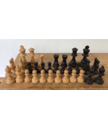 Vintage French Henri Lardy Chess Set 31 Pieces MISSING ROOK Carved Wood ... - £195.65 GBP