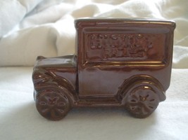 Vintage Hickory Farms Toothpick Holder - Brown Delivery Truck - £5.55 GBP