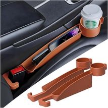 Multifunctional Vehicle Seat Side Gap Filler - 2PC Set with Cup Holder &amp;... - $28.66