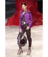 Emanuel Ungaro Burgundy and Gray Pinstriped Linen Pants 38FR NEW - $432.18 CAD