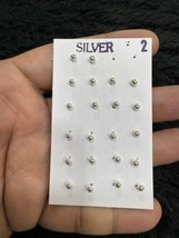Vente en Lot 22 Image 3Mm Balle Piercing Fil Bague Boucles D&#39;Oreilles Ar... - $23.73