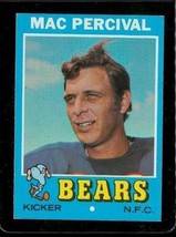 Vintage 1971 Topps Tcg Football Trading Card #176 Mac Percival Chicago Bears - £7.70 GBP