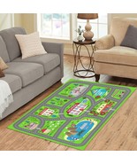 Kindergarten Kids Road Street Play Map Area Rug size 60&quot;x 39&quot; - £41.43 GBP