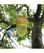 Metal Acorn Wild Bird Feeder Outdoor Hanging Food Dispenser for Garden - £16.11 GBP