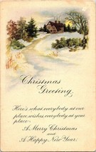 Christmas Greeting Vintage Postcard by Gartner and Bender 1910s Happy New Year - £4.73 GBP
