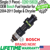 NEW OEM Bosch x1 Fuel Injector for 2004-2010 Chrysler Cirrus 2.7L V6 #0280158028 - £75.35 GBP