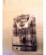 Size 16 Silver Label by Moshiko dress shirt tie hankerchief - £15.40 GBP