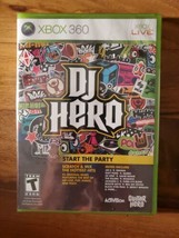 DJ Hero Microsoft Xbox 360 Video Game 2009 Game Only Brand New Sealed - £7.42 GBP