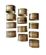 Vintage Metal Napkin Rings X 12 Gold Silver Tone Oval - €32,84 EUR Vintage Metal Napkin Rings X 12 Gold Silver Tone Oval - €32,84 EUR
