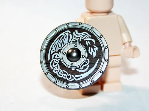 Gift Toys Celtic Dragon Round Viking Shield for Knight Minifigure  - £6.16 GBP