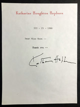 KATHARINE HEPBURN AUTOGRAPHED Letter on her Private Stationary! Full Han... - £589.18 GBP