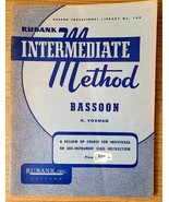 Rubank Intermediate Method Bassoon,  H. Voxman - $7.85