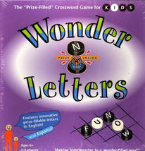 Wonder Letters Crossword Game Kids Ages 6+ WonderChess New Sealed Educat... - $14.82