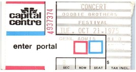 Doobie Brothers Ticket October 21 1975 Landover Maryland - £27.62 GBP