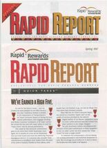 Southwest Airlines 1997 Rapid Rewards 4 Issues Rapid Report Members Quic... - $23.76