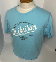 Quiksilver Boardriders Club T-Shirt Blue Beach Surf Skate Short Sleeve M... - $18.73