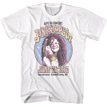 Janis Joplin Aerodrome Schenectady Men&#39;s T Shirt New York 1970 Live in Concert - £21.24 GBP+