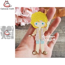 Bohemian Boy Metal Cutting Dies Scrapbooking Card Making Craft - $9.72