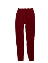 Fabletics Womens Leggings Sculpt Knit Red High Waisted Activewear Sz M? - £9.20 GBP