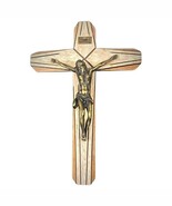 Vintage Wooden Crucifix with Christ in Régule – Christian Symbolism, 2Y114 - $144.53 CAD