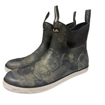 HUK Fishing Boot Rogue Wave Camo H8021004-013 Volcanic Ash Rubber Pull O... - $45.62