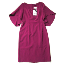 NWT MILLY Mila in Berry Italian Cady Butterfly Sleeve Sheath Dress 10 $450 - £71.21 GBP