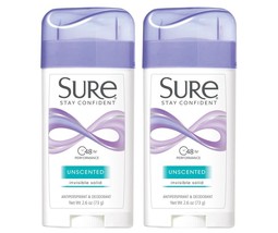 Sure Antiperspirant deodorant invisible solid 48 Hr Performance unscente... - $13.61