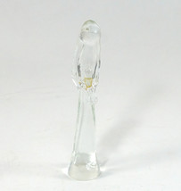 Angel Figurine With a Bird Clear Acrylic 6.25&quot; Tall - £7.02 GBP