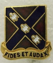 Vintage Military DUI Pin 134th Field Artillery FAITHFUL AND BOLD - $9.26