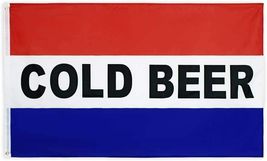 3x5FT Advertising Flag COLD BEER Bar Restaurant Grocery Banner Man Cave Dorm - £10.38 GBP