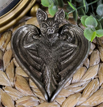 Gothic Winged Vampire Bat Awakening Jewelry Coin Dish Trinket Dish Tray Figurine - £15.93 GBP