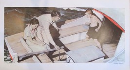 Norman Rockwell &quot;Men Shake Hands&quot; Facsimile Signed L/E Numbered Father Son Boat - £233.45 GBP